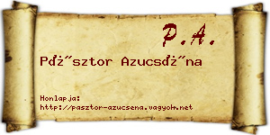 Pásztor Azucséna névjegykártya